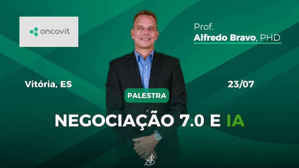 Palestra Negociação 7.0 e IA na Oncovit, em Vitória (ES)